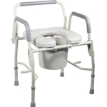 Drive Medical Drop Arm Commode with Padded Seat & Arms