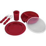 Deluxe Redware Dinnerware Set
