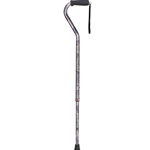 Lightweight Adjustable Designer Cane, Offset Handle