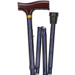 Folding Lightweight Designer Cane, Derby Top
