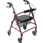 Ultra Lightweight Aluminum Rollator with Basket