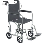 Standard Steel Transport Chair with Hand Brakes