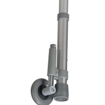 3" Non-Swivel Rear Walker Wheels with Brake