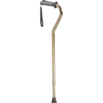 Drive Medical Aluminum Rehab Ortho K Grip Offset Handle Cane
