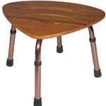 Drive Medical Adjustable Height Teak Bath Bench Stool