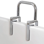 Drive Medical Chrome Knurled Tub Rail