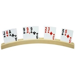 HealthSmart Wood Table Playing Card Holder