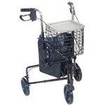 Drive Medical 3-Wheel Aluminum Rollator with 8" Wheels
