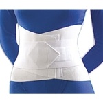 Lumbar Sacral Support with Overlapping Abdominal Belt
