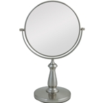 Zadro 8x/1x Swivel Satin Nickel Vanity Mirror