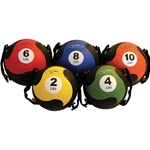 FitBALL MedBall Medicine Ball with Straps