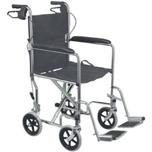 Standard Steel Transport Chair with Hand Brakes at