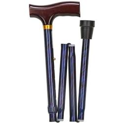 Folding Lightweight Designer Cane, Derby Top