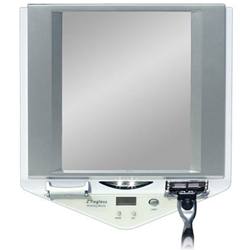 Zadro Fogless Lighted Shower Suction Cup Mirror with Clock