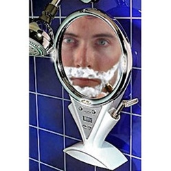 Zadro Fogless Lighted Shaving Shower Suction Cup Mirror