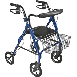 Drive Medical D-Lite Aluminum Rollator Walker