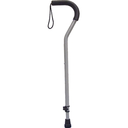 Drive Medical Offset Handle Cane with Tab Loc Silencer