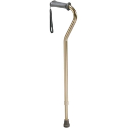 Drive Medical Aluminum Rehab Ortho K Grip Offset Handle Cane