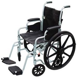 Drive Medical Poly Fly Lightweight Transport Chair Wheelchair