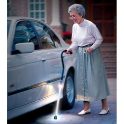 Pathlighter Lighted Safety Cane with Offset Handle