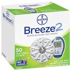 Bayer Breeze 2 Blood Glucose Test Strips