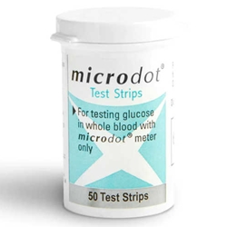 Microdot Blood Glucose Test Strips