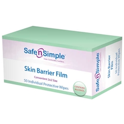 Safe n Simple Skin Barrier Wipes with Alcohol