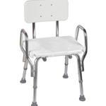 Adjustable Shower Bath Chair Seat with Back