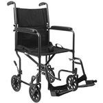 McKesson Lightweight Steel Transport Wheelchair