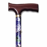 Travel Folding Cane - Mauve Floral