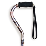 Offset Adjustable Aluminum Cane - Compass Rose 