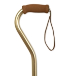Offset Adjustable Aluminum Cane - Bronze