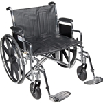 McKesson Dual Axle Heavy Duty Wheelchair