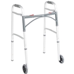 McKesson Deluxe Two Button Folding Walker