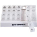 HealthSmart Weekly Pill Organizer Medication Planner