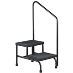 McKesson Two Step Stool with Hand Rail