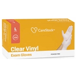CareStock Clear Vinyl Exam Gloves