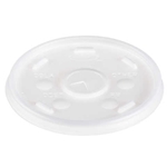 Solo Translucent Plastic Straw-Slotted Lids