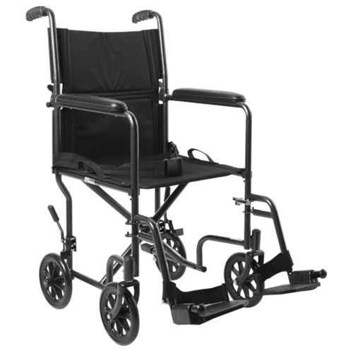 McKesson Lightweight Steel Transport Wheelchair