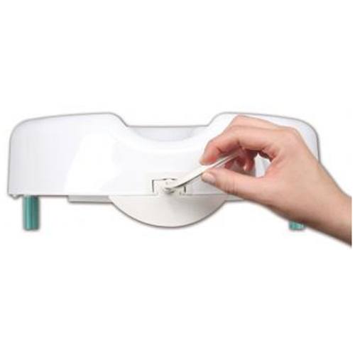 Carex Safe Lock Raised Toilet Seat at