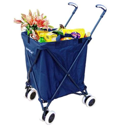 versacart folding utility cart in navy