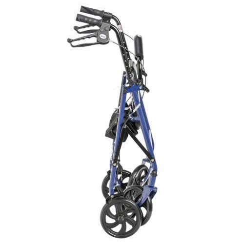 McKesson Durable 4Wheel Rollator with Fold Up Removable Back at