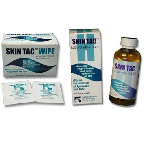 Skin Tac H Liquid Adhesive, 4 ounce Bottle, Clear, Latex-free, 1 Count