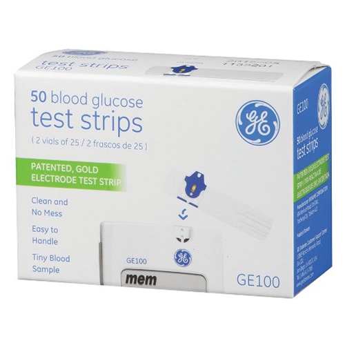 GE100 Blood Glucose Test Strips