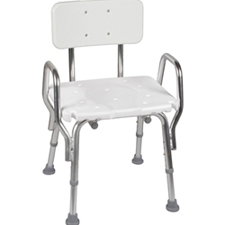 Adjustable Shower Bath Chair Seat with Back