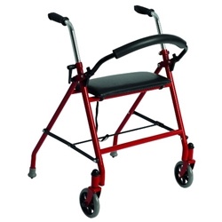 Drive Medical Two Wheeled Walker with Seat