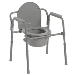 McKesson Folding Bedside Commode