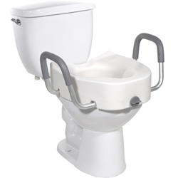 Drive Medical Raised Toilet Seat with Arms