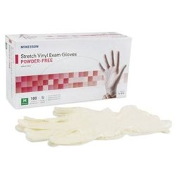 McKesson Powder Free Stretch Vinyl Exam Gloves