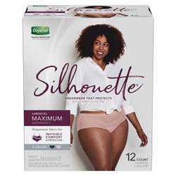 Depend Silhouette Briefs for Women